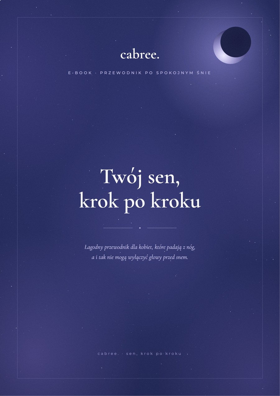 Okładka e-booka „Twój sen, krok po kroku”
